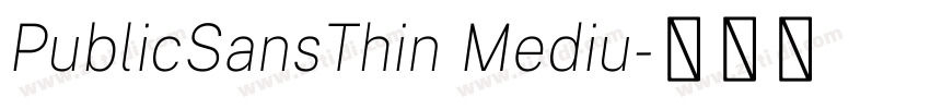 PublicSansThin Mediu字体转换 PublicSansThin Mediu字体转换